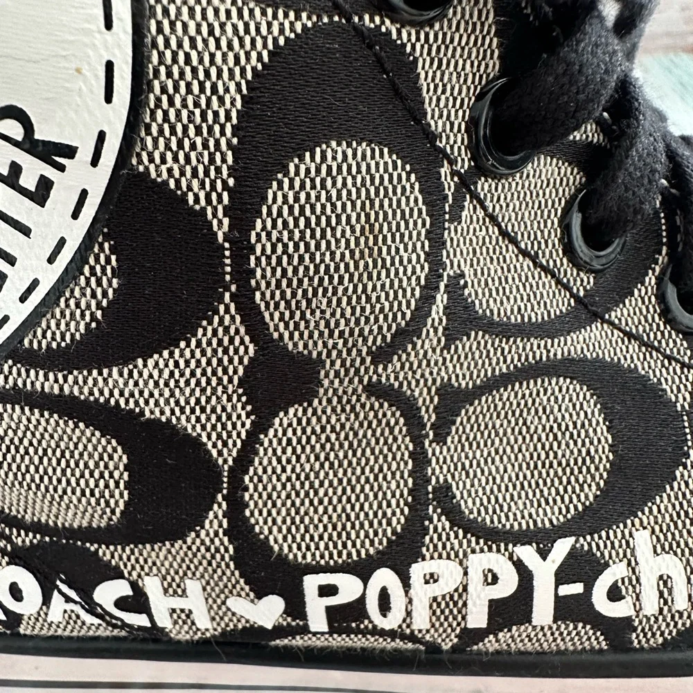 🔹Coach Women’s Black Printed Sneakers - Size 6B🔸 - Picture 11 of 16
